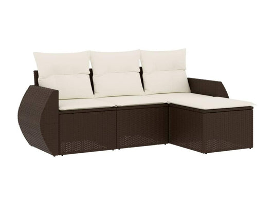 Outdoor Patio Set - Résine - Brown
