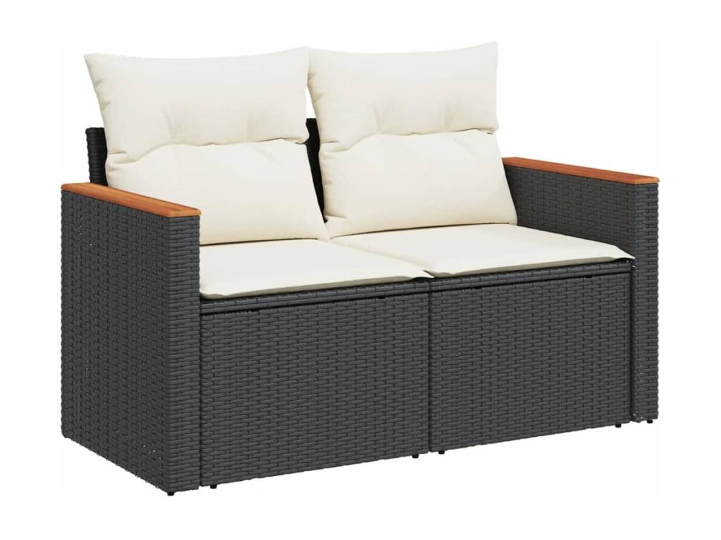 Outdoor Patio Set - Résine - Black
