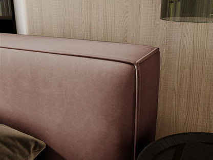 Bed - Solid Wood, Steel, Wood - Brown - 160x200 cm