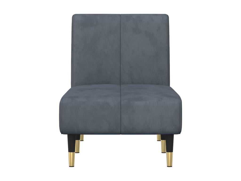 Chair - Velvet - Gray