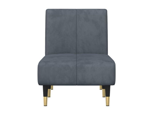 Chair - Velvet - Gray