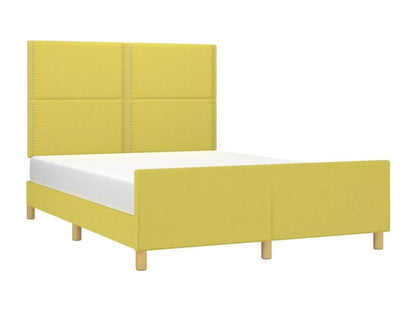 Bed Frame - Polyester - Green - 160x200 cm