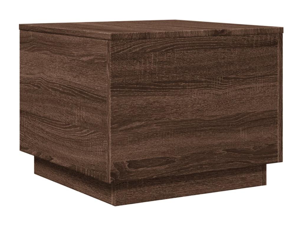 Coffee Table - Engineered Wood, Wood - Brown - 50x40 cm