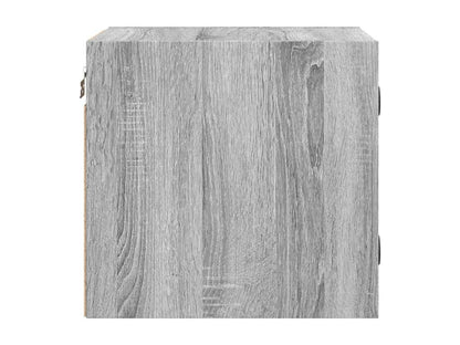 Nightstand - Wood - Gray - 37x35 cm