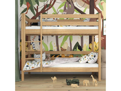 Bed - Chêne - Brown / Natural - 80x180 cm