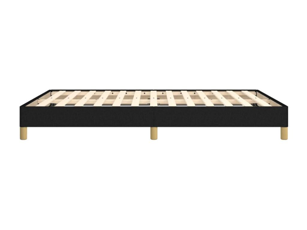 Bed Frame - Polyester - Black - 160x200 cm
