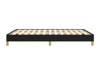 Bed Frame - Polyester - Black - 160x200 cm