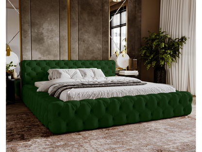 Bed - Polyester - Green - 180x200 cm