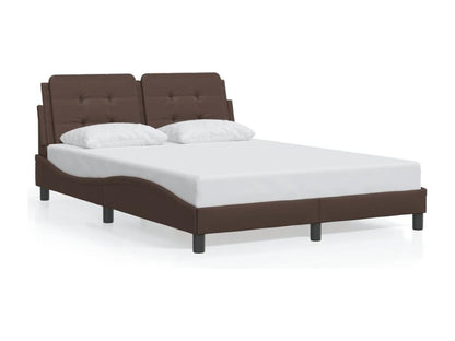 Bed Frame - Fourrure Synthétique - Brown - 140x200 cm