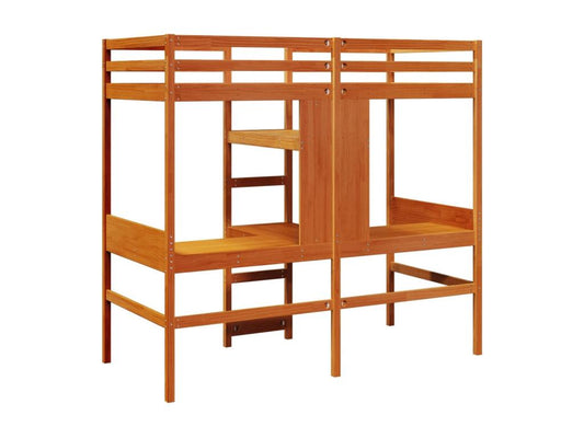 Bed Frame - Wood - Brown - 70x190 cm