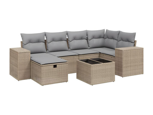 Outdoor Patio Set - Résine - Beige