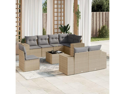 Outdoor Patio Set - Résine - Beige