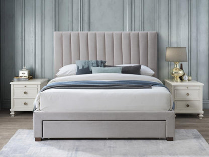 Bed - 100 % Polyester - Beige - 160x200 cm