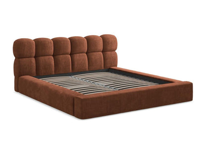 Bed - Polyester - Terracotta - 140x200 cm