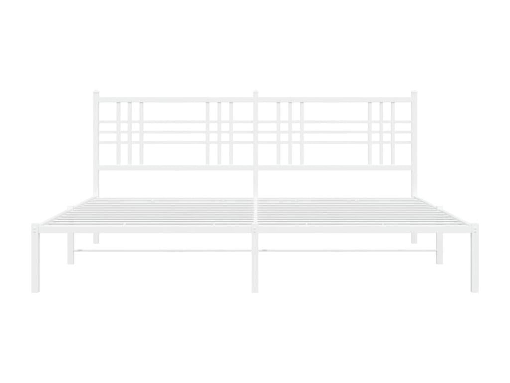Bed Frame - Steel - White - 180x200 cm