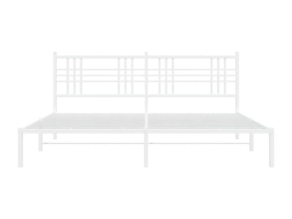 Bed Frame - Steel - White - 180x200 cm