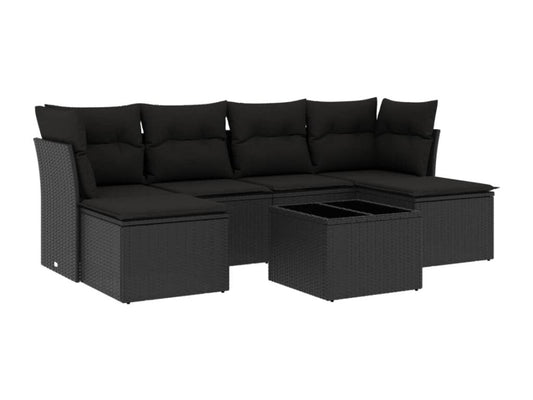 Outdoor Patio Set - Résine - Black