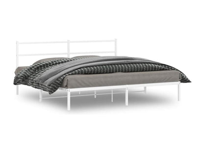 Bed Frame - Steel - White - 180x200 cm