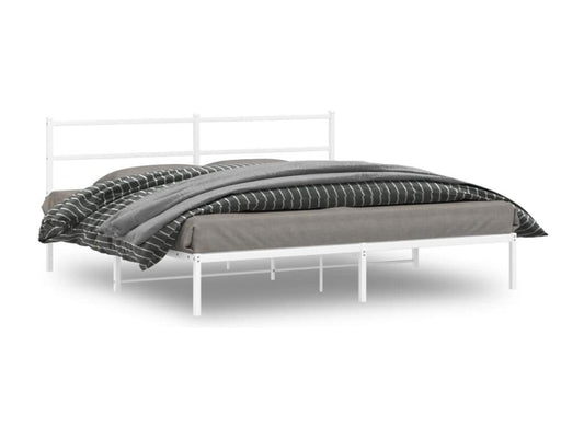 Bed Frame - Steel - White - 180x200 cm