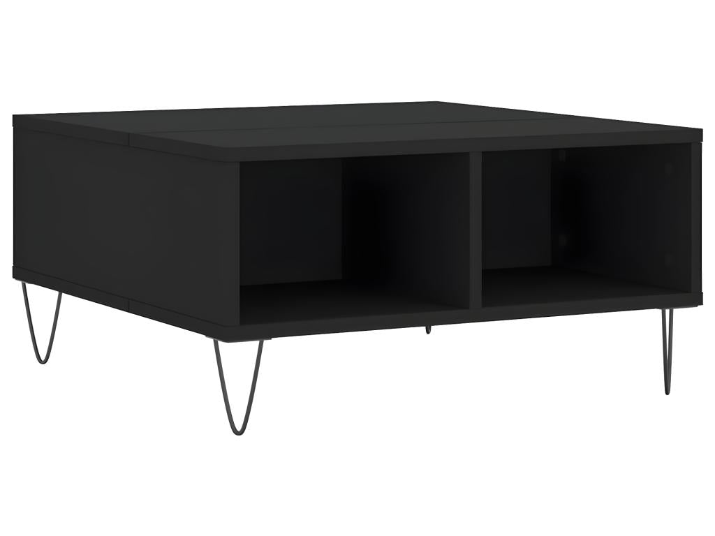 Coffee Table - Wood - Black - 60x30 cm