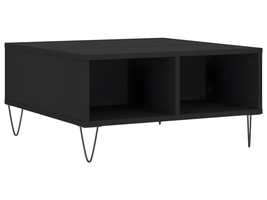 Coffee Table - Wood - Black - 60x30 cm