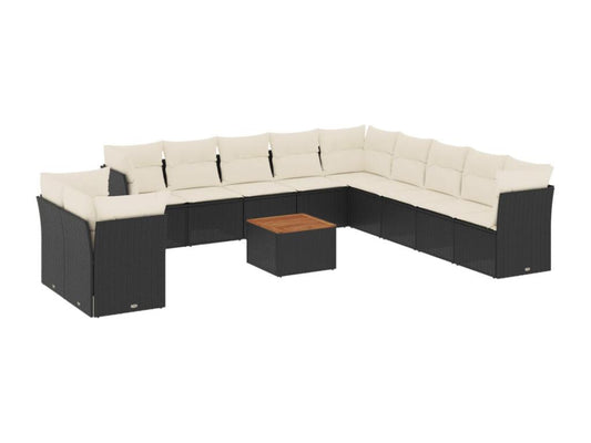 Outdoor Patio Set - Résine - Black
