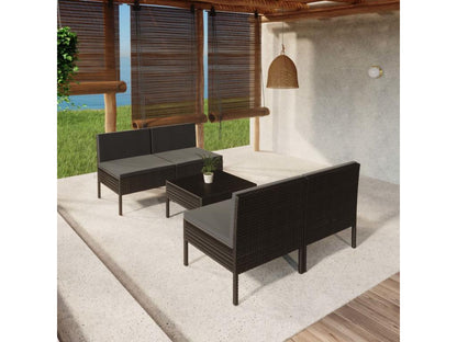 Outdoor Patio Set - Wood - White