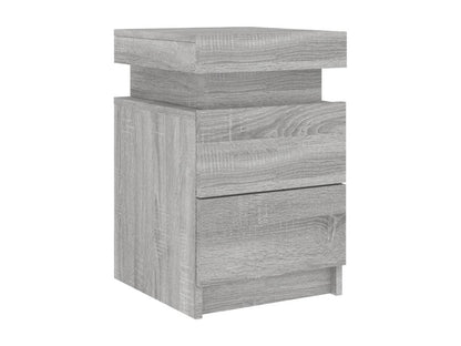 Nightstand Set - Wood - Gray - 39x55 cm