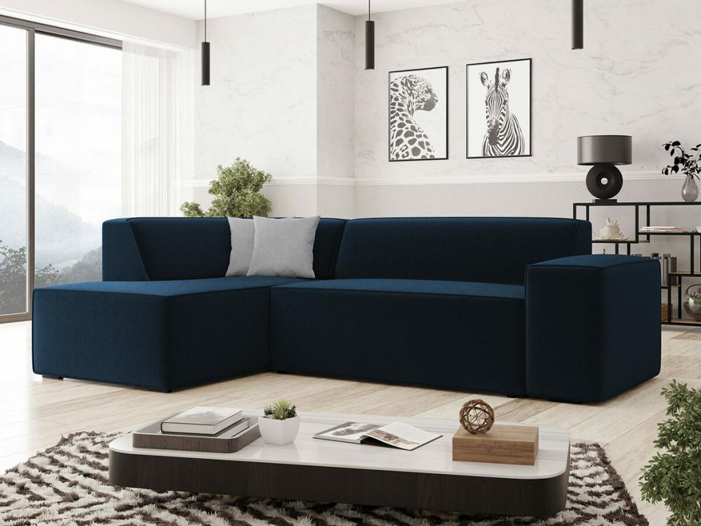 Sofa - Polyester - Blue - 205x73 cm