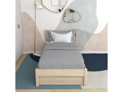 Bed - Chêne - Beige - 100x200 cm