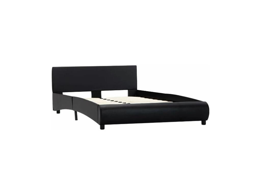 Bed - Simili - Black - 140x200 cm