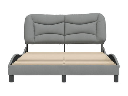 Bed Frame - Polyester - Gray - 140x200 cm