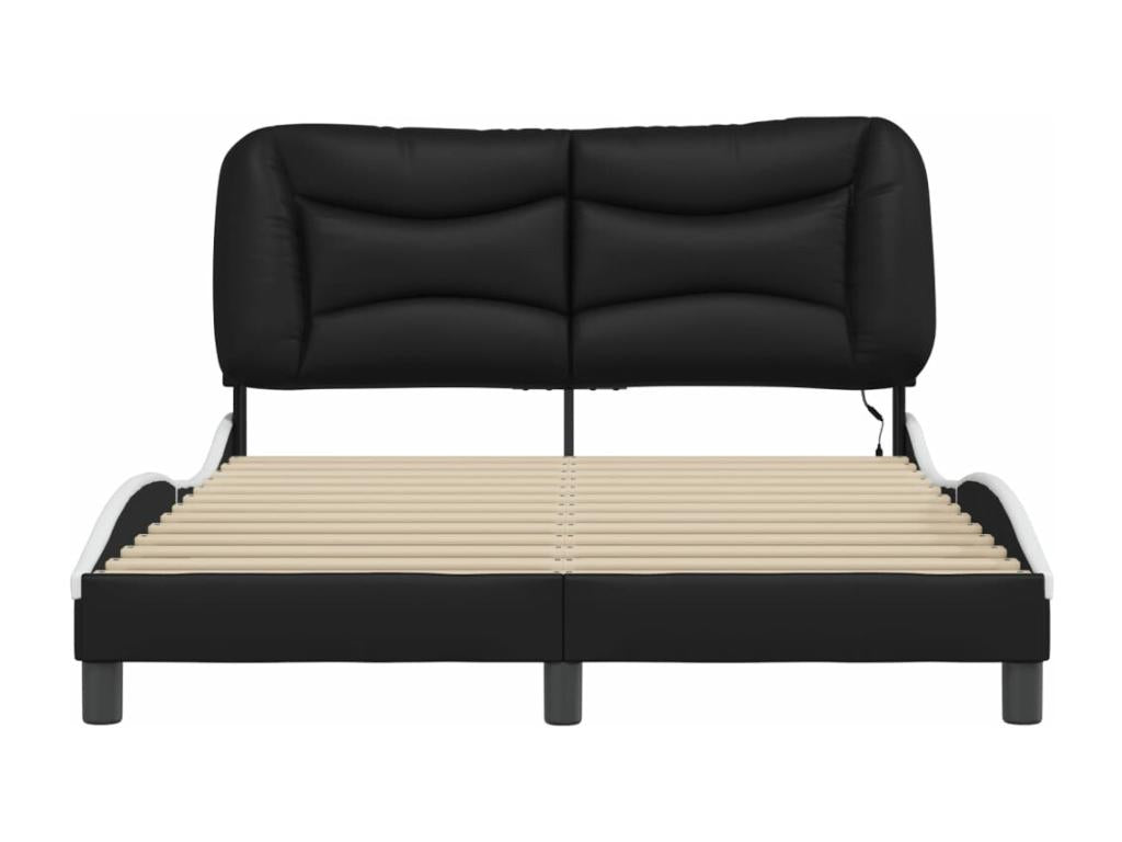 Bed Frame - Simili - Black - 120x200 cm