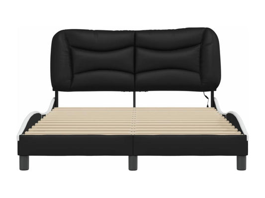 Bed Frame - Simili - Black - 120x200 cm