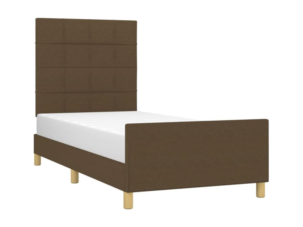 Bed Frame - Wood - Brown - 100x200 cm