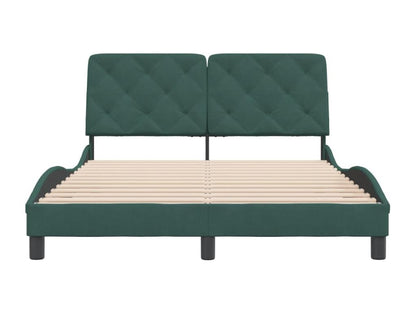 Bed Frame - Velvet - Green - 120x200 cm