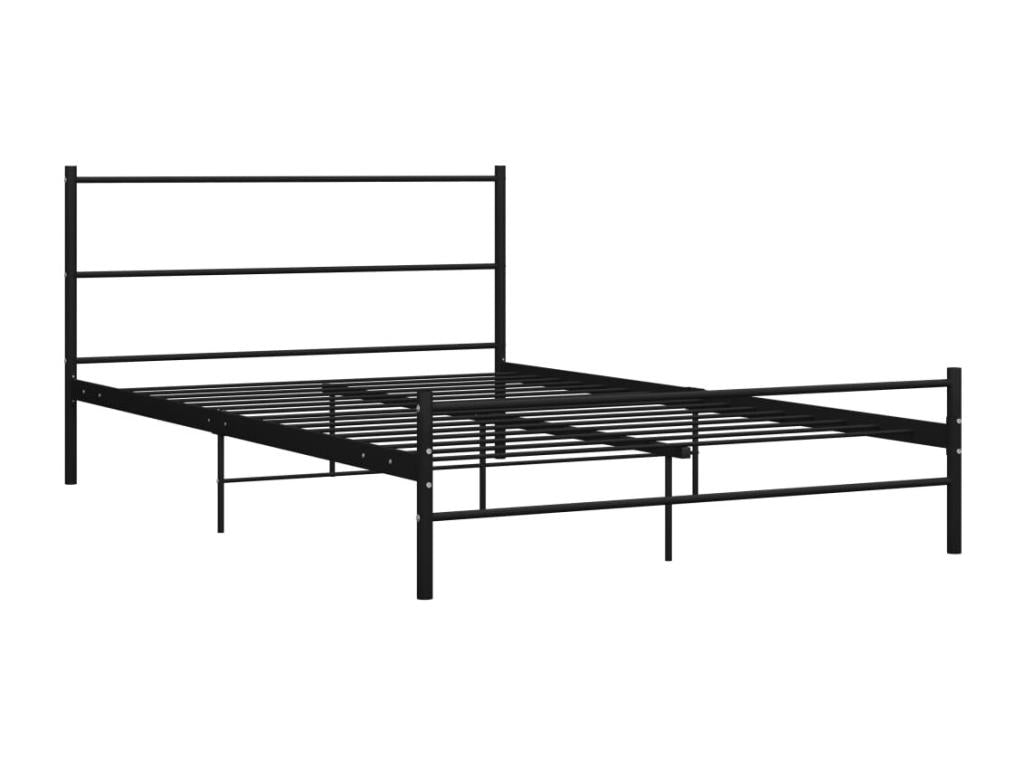 Bed Frame - Metal - Black - 140x200 cm