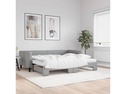 Daybed - Polyester - Gray - 90x190 cm