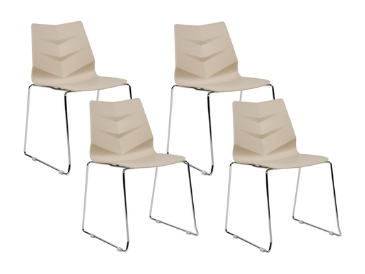 Chair Set - Fabric - Beige