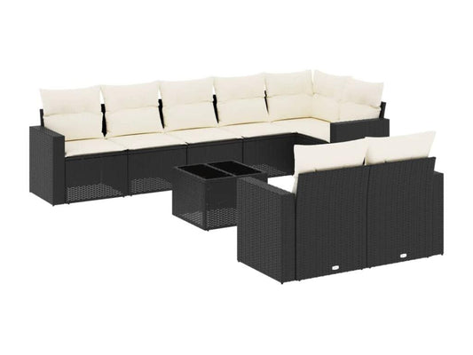 Outdoor Patio Set - Résine - Black
