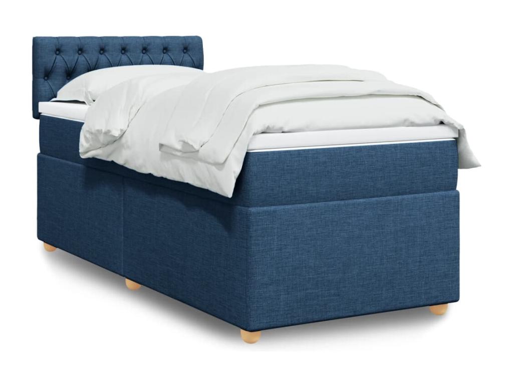 Mattress - Engineered Wood, Wood - Blue - 90x190 cm