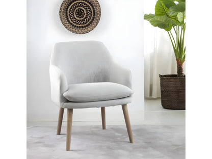 Armchair - Velvet - Gray - 60x79