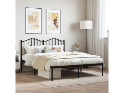 Bed Frame - Steel - Black - 140x190 cm