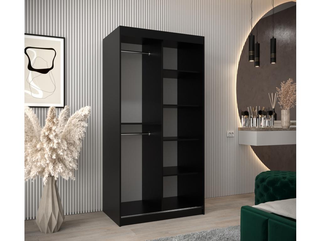 Wardrobe - Engineered Wood, Wood - Silver / Beige / Black