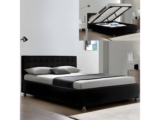 Bed Frame - Plastique - Black - 160x200 cm