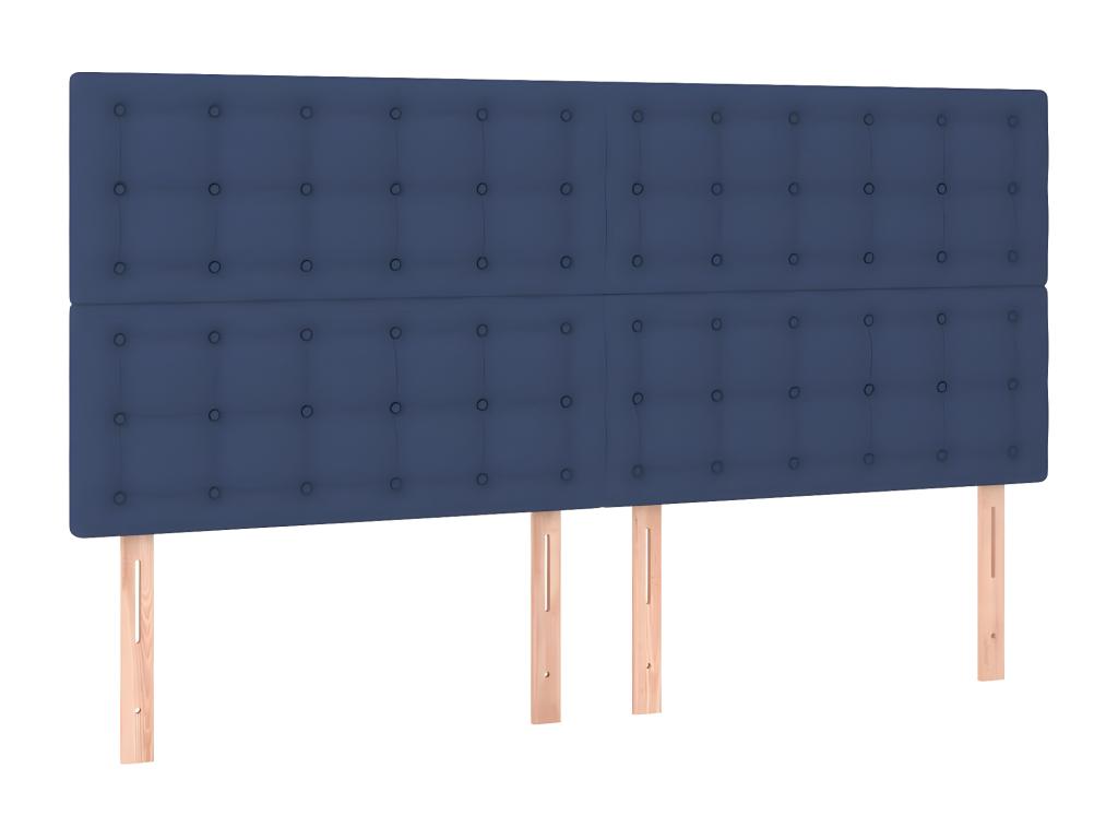 Bed - Polyester - Blue - 180x200 cm