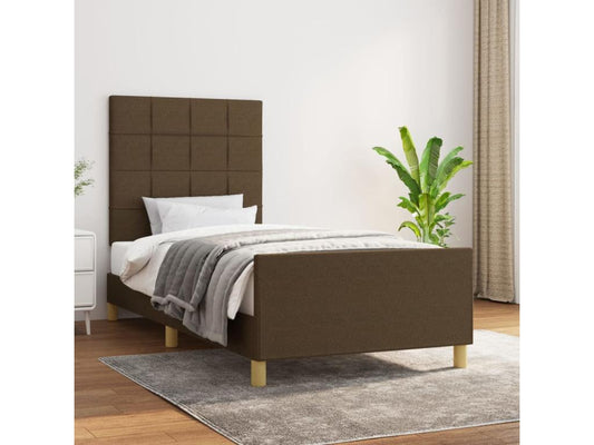 Bed Frame - Wood - Brown - 100x200 cm