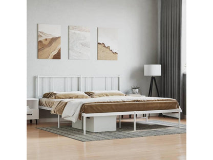 Bed Frame - Steel - White - 180x200 cm