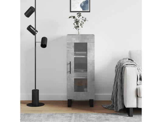 Home Furniture - Engineered Wood, Wood - Gray - 34x90 cm