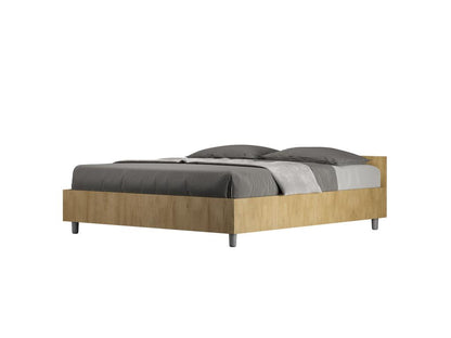 Storage Bed - Panneau De Particule - Brown - 160x190 cm